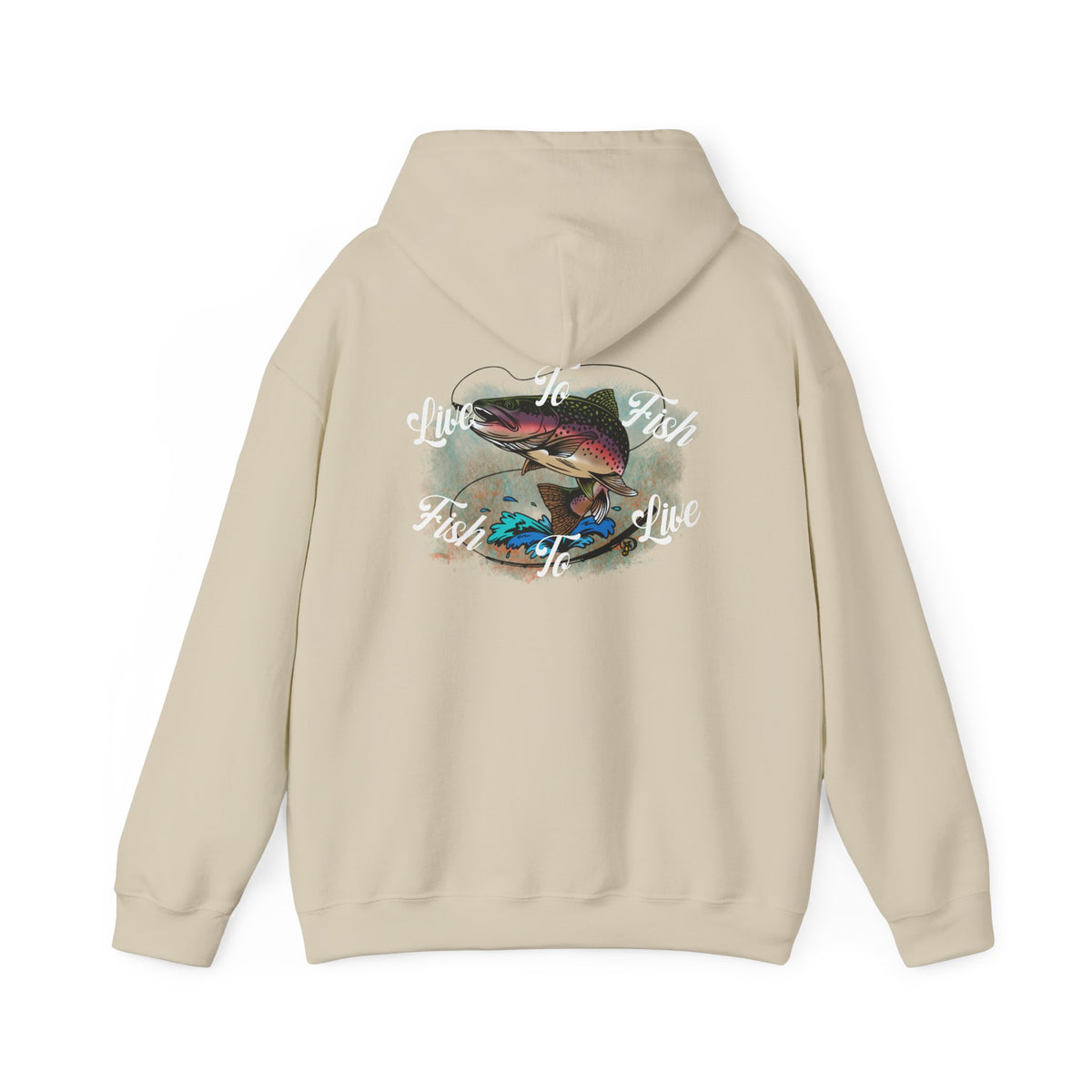 Live to Fish Heavy Blend Hooded Sweatshirt