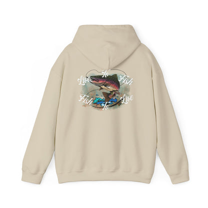 Live to Fish Heavy Blend Hooded Sweatshirt