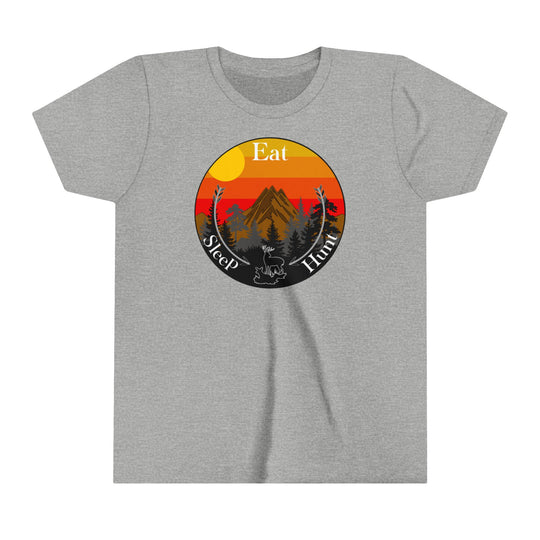 Eat Sleep Hunt Kids Short Sleeve