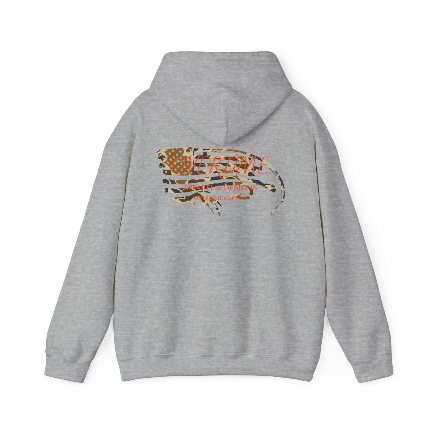Overtime Duck Camo Flag Heavy Blend Hooded Sweatshirt