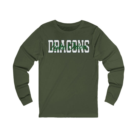 Oakview White Dragons Long Sleeve Tee