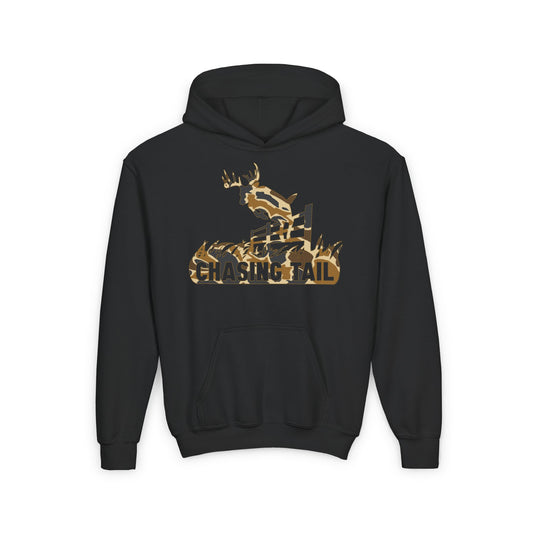 Duck Camo Chasing Tail Kids Hoodie