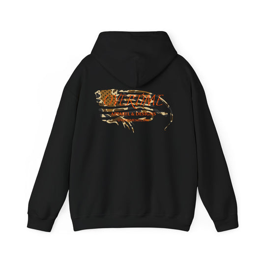 Overtime Duck Camo Flag Heavy Blend Hooded Sweatshirt