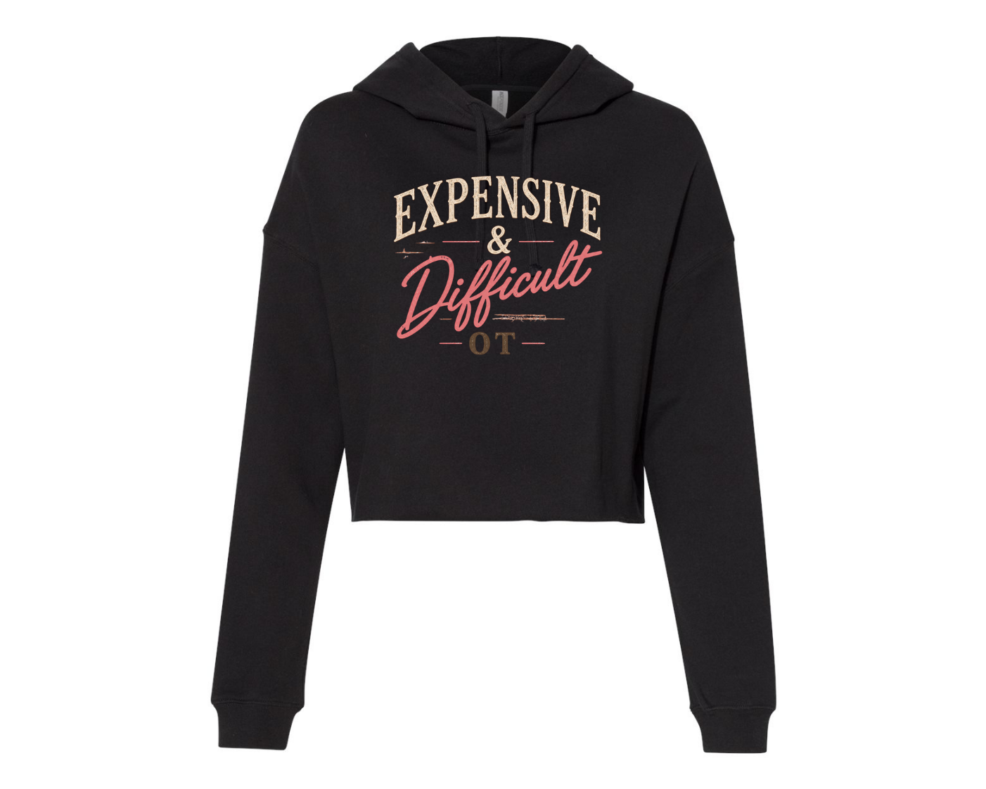 Women's Crop (Expensive and Difficult) hoodie